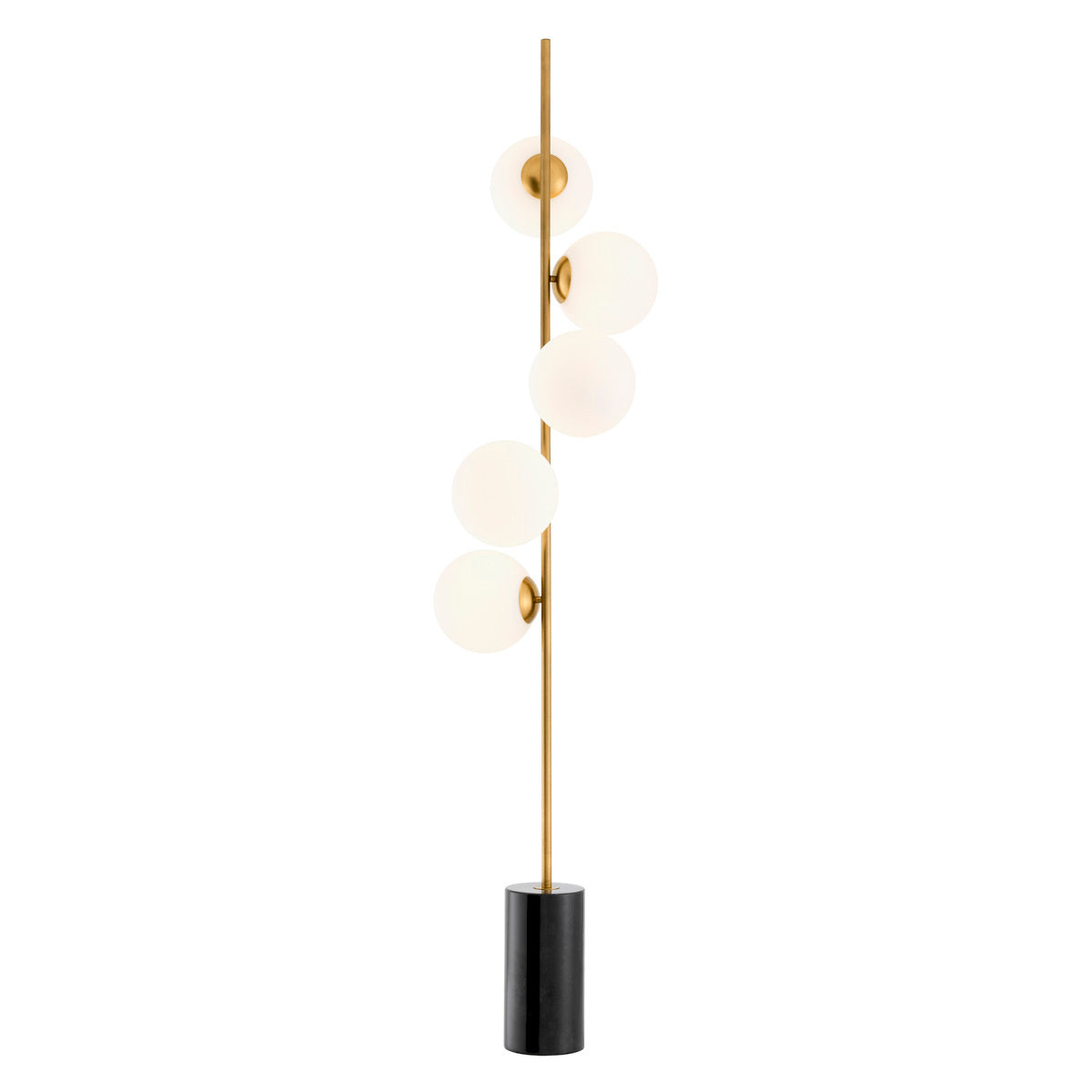 Black Marble Floor Lamp Tempo