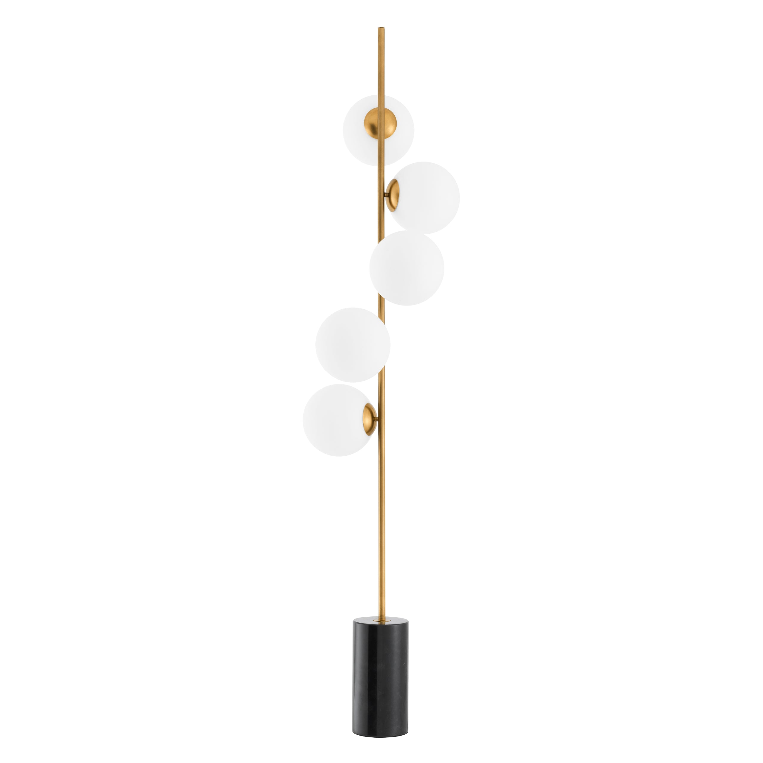 Black Marble Floor Lamp Tempo