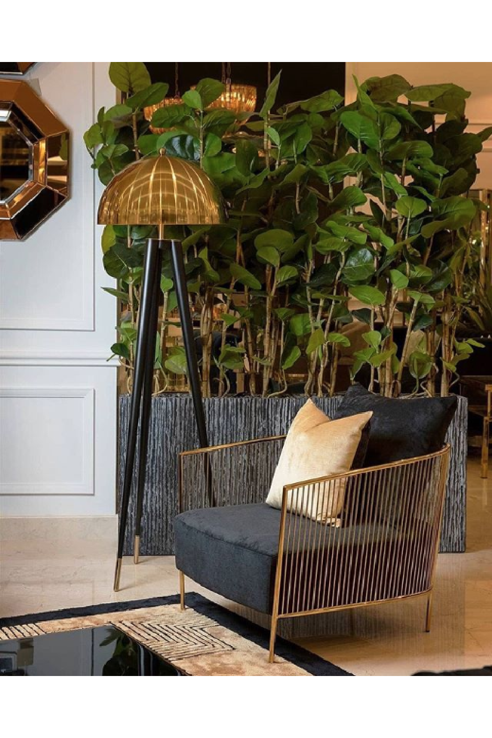 Tripod Floor Lamp Coyote | Eichholtzmh.com