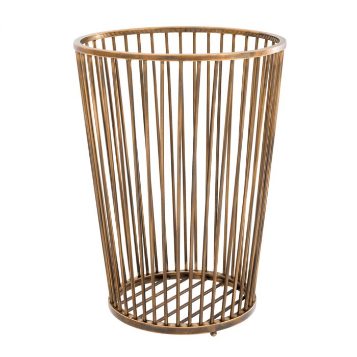 Towel Basket Baleana vintage brass finish