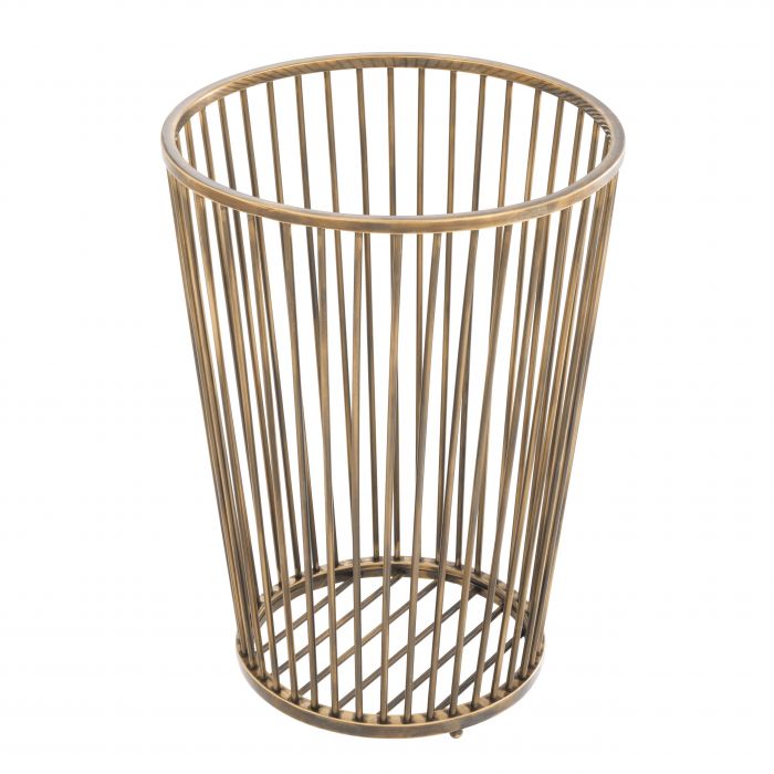 Towel Basket Baleana vintage brass finish
