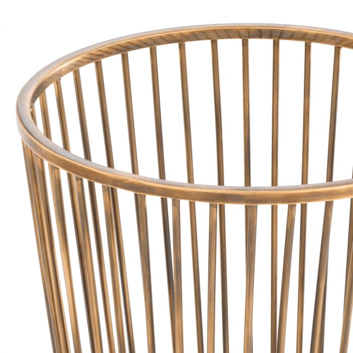 Towel Basket Baleana vintage brass finish