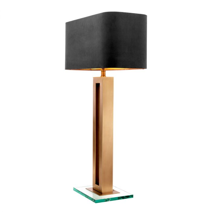 Table Lamp Cadogan antique brass finish incl shade