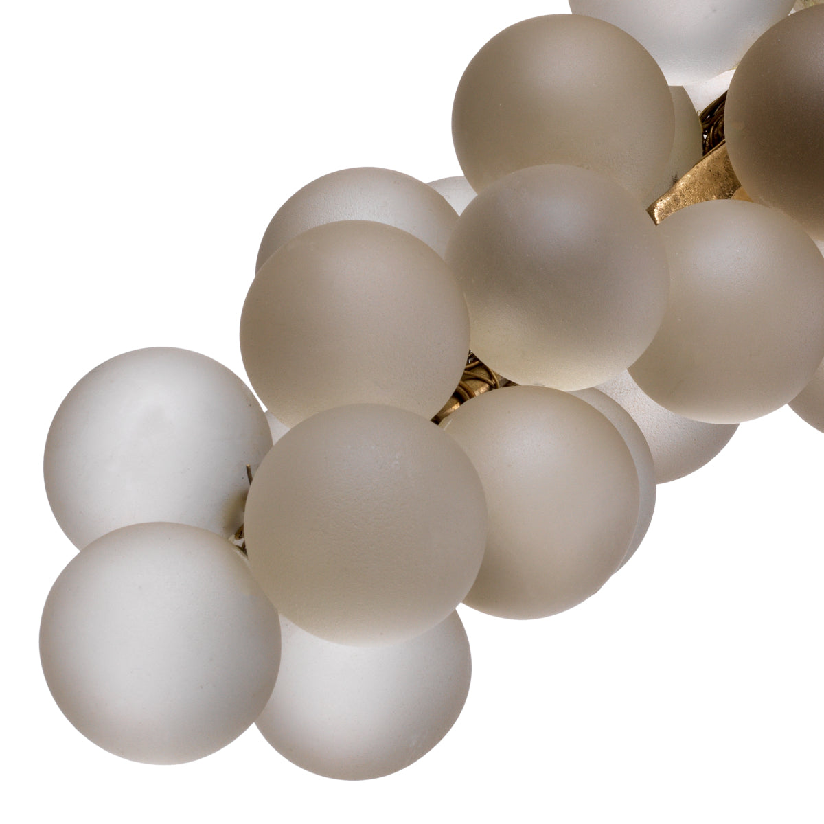 White Glass Decor Grapes