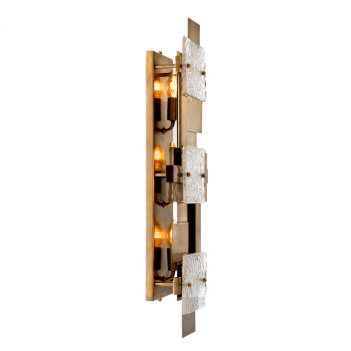 Wall Lamp Langham vintage brass finish