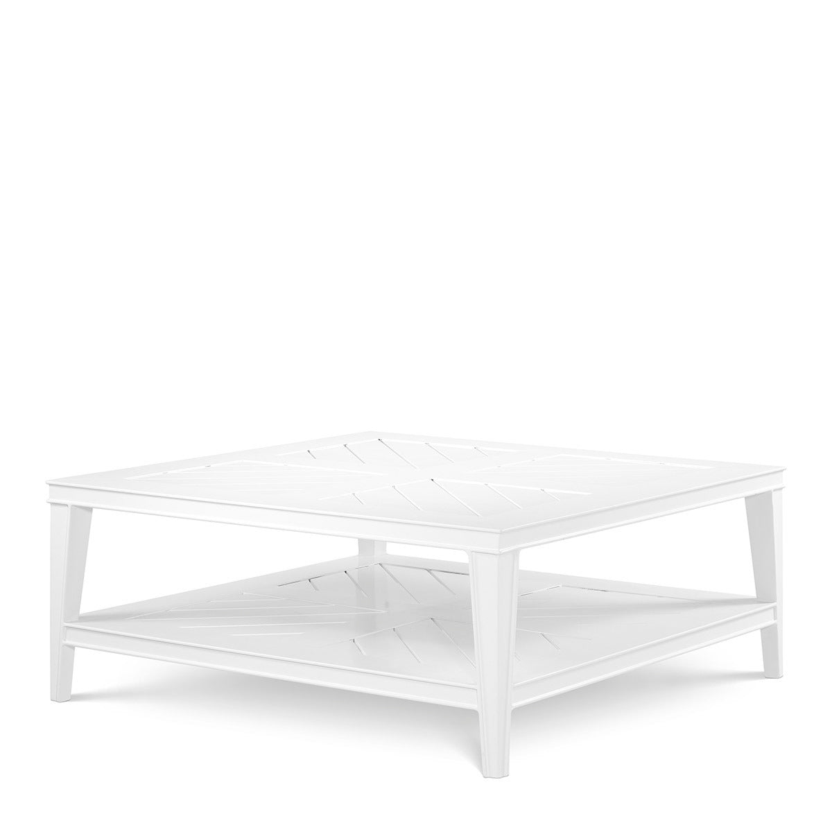 White Square Outdoor Table Bell Rive