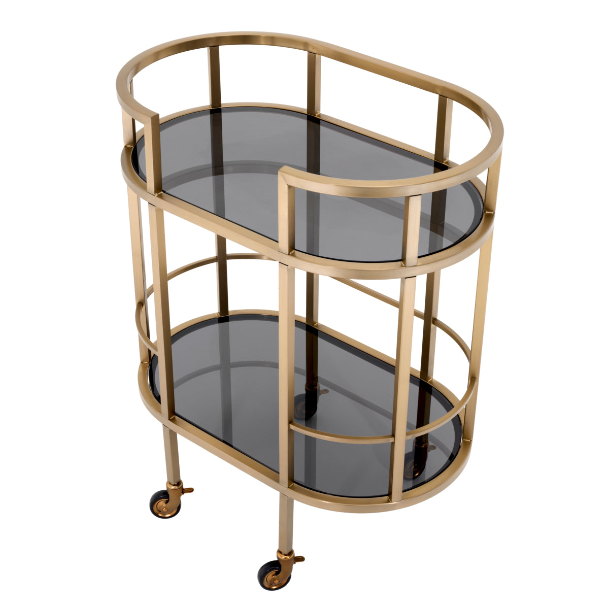 Brushed Brass 2-Layer Trolley Townhouse
