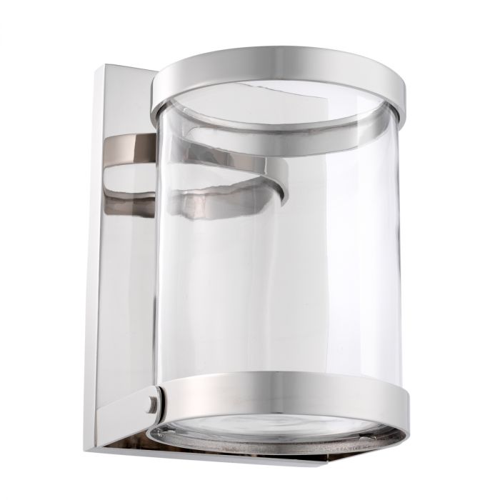 Wall Hurricane Dominic nickel finish