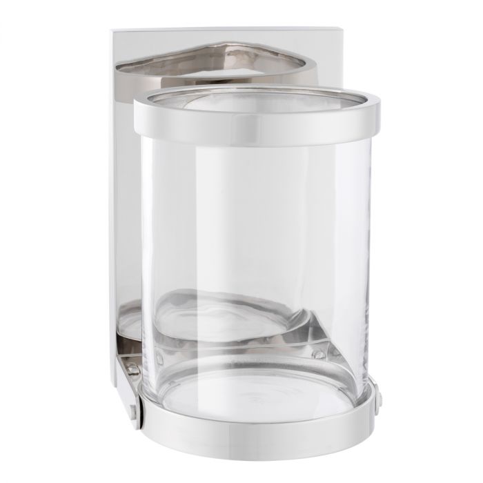 Wall Hurricane Dominic nickel finish