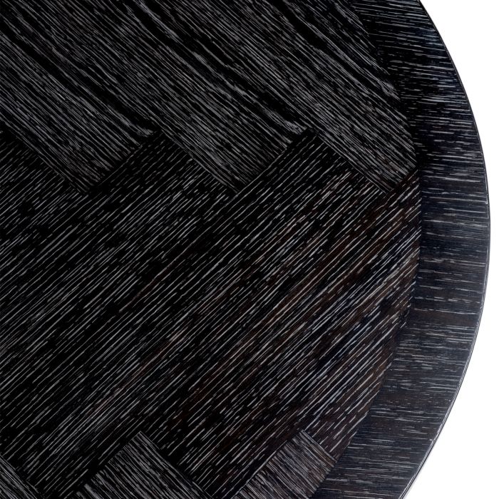 Dining Table Melchior oval charcoal oak veneer