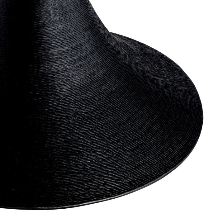 Dining Table Melchior round charcoal oak veneer