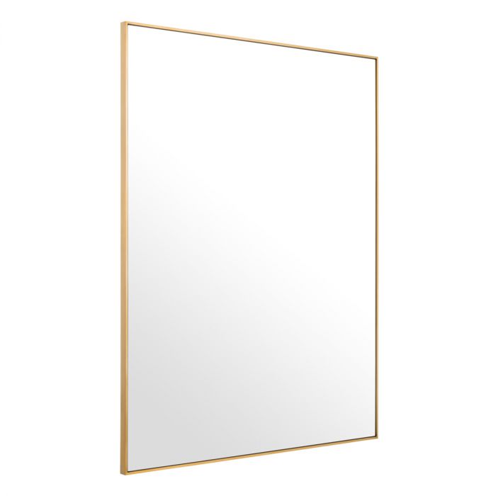 Mirror Redondo XXL brushed brass finish