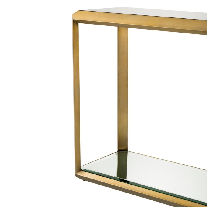 Console Table Callum brushed brass finish