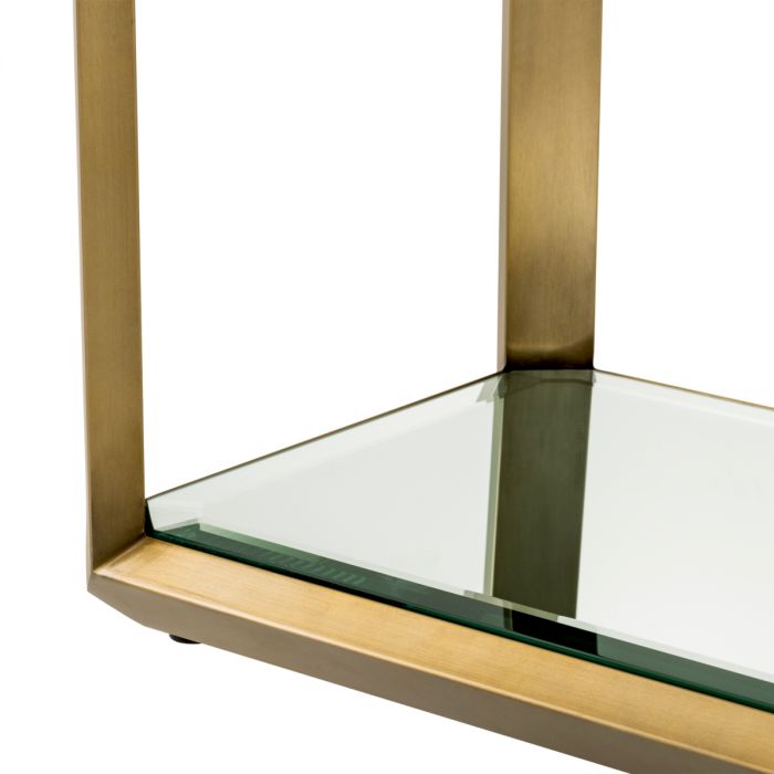 Console Table Callum brushed brass finish