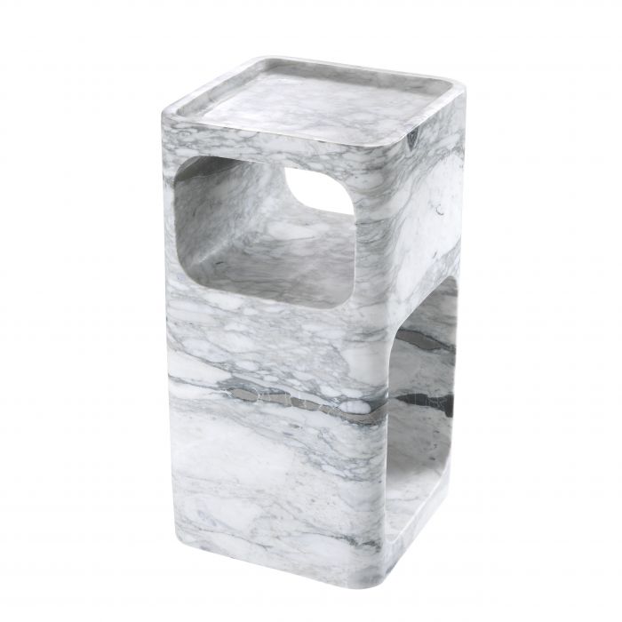 Side Table Adler white marble