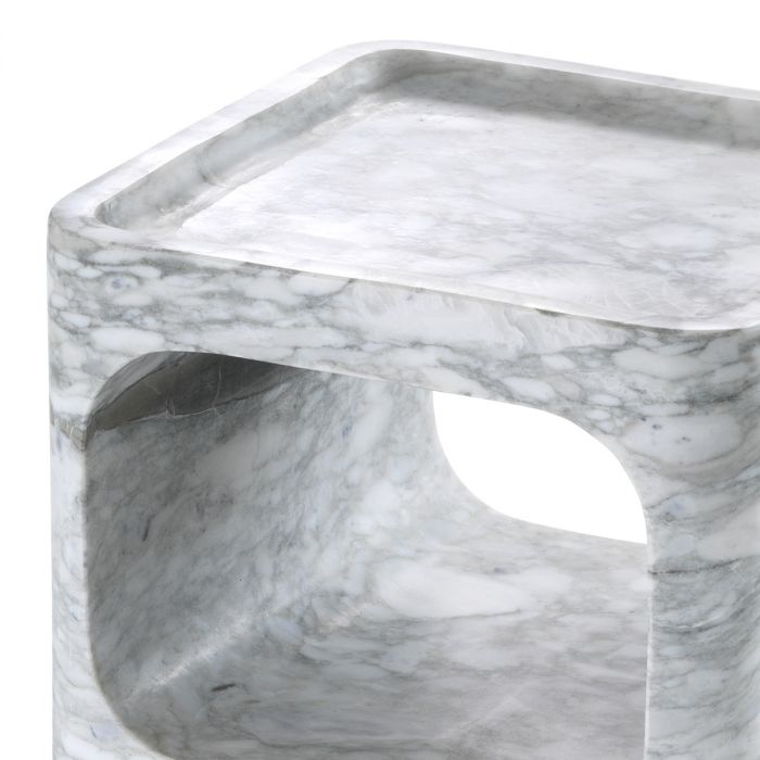 Side Table Adler white marble
