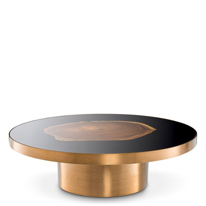Coffee Table Concord brushed brass finish