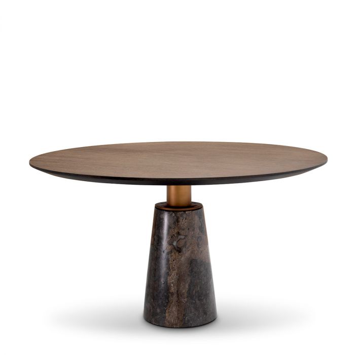Dining Table Genova mocha straight oak veneer