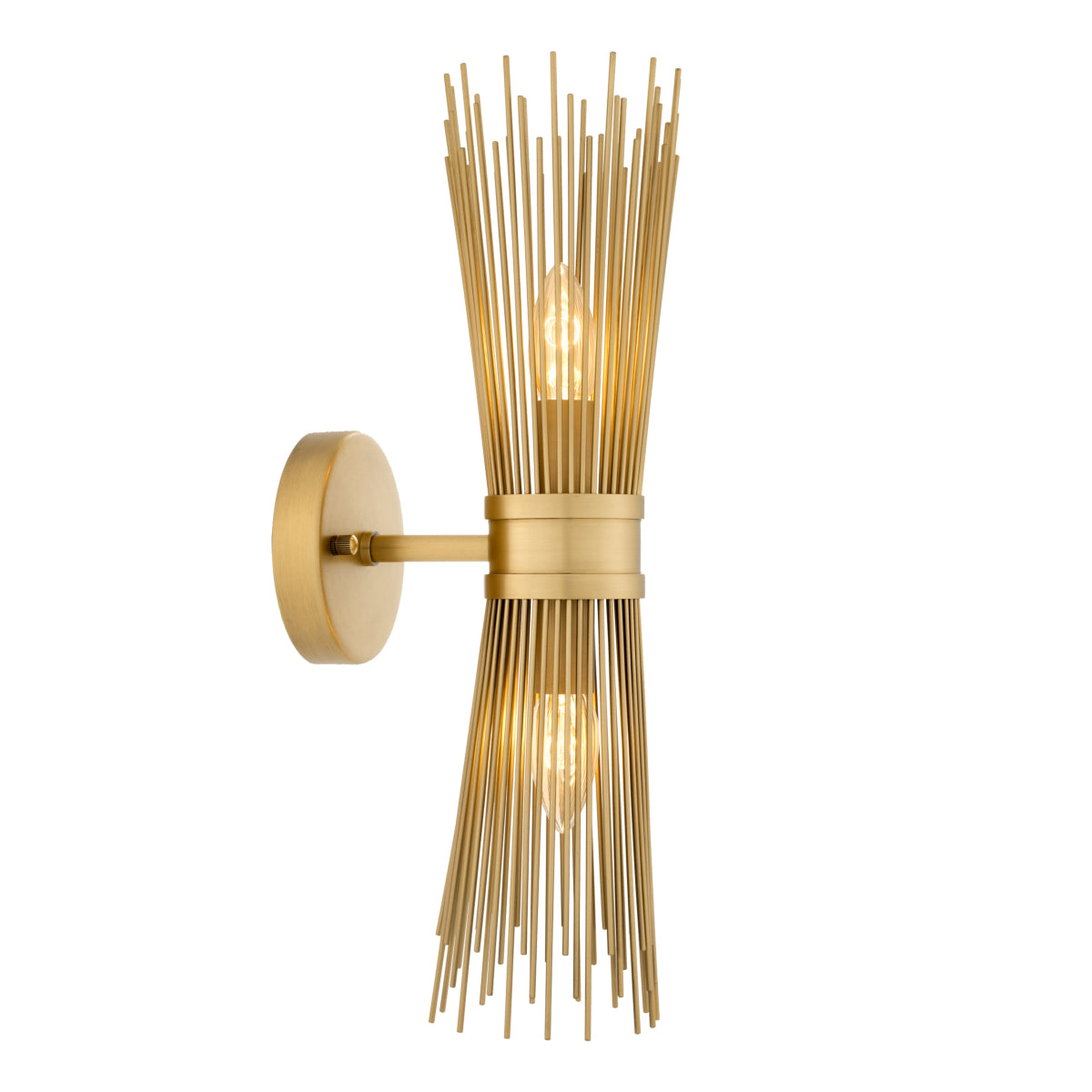 Brass Wall Lamp Double Romeo