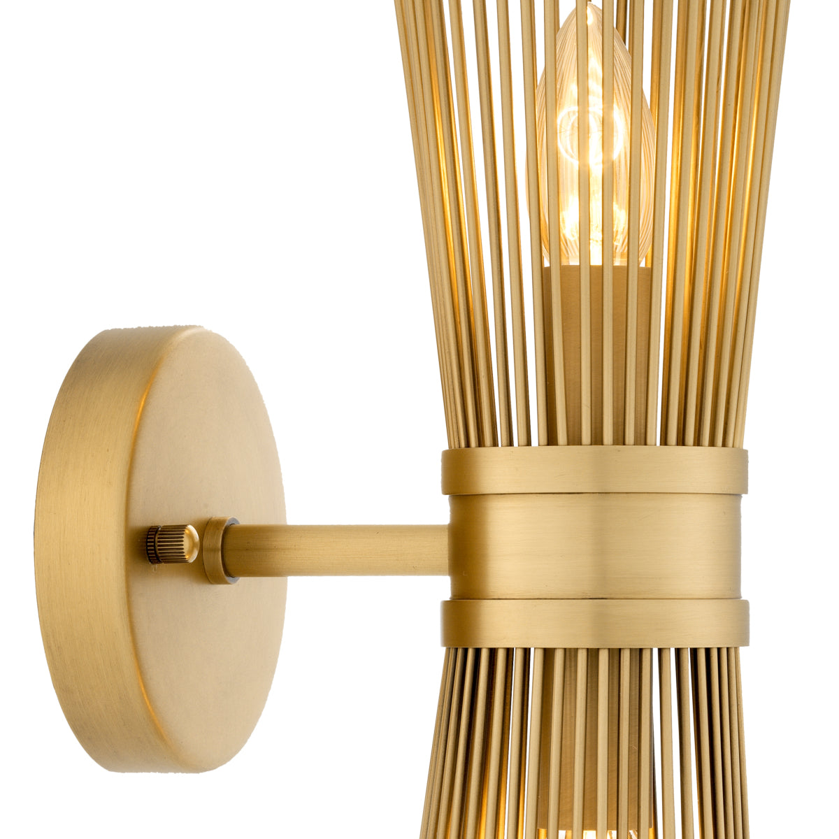 Brass Wall Lamp Double Romeo