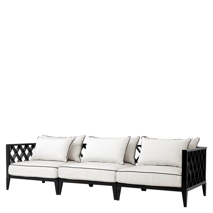 Outdoor Sofa Ocean Club L black sunbrella canvas