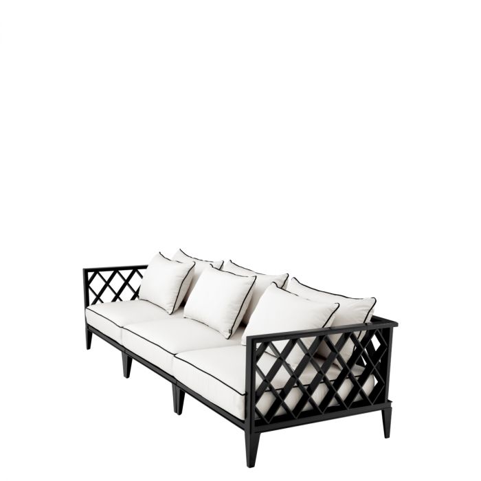 Outdoor Sofa Ocean Club L black sunbrella canvas