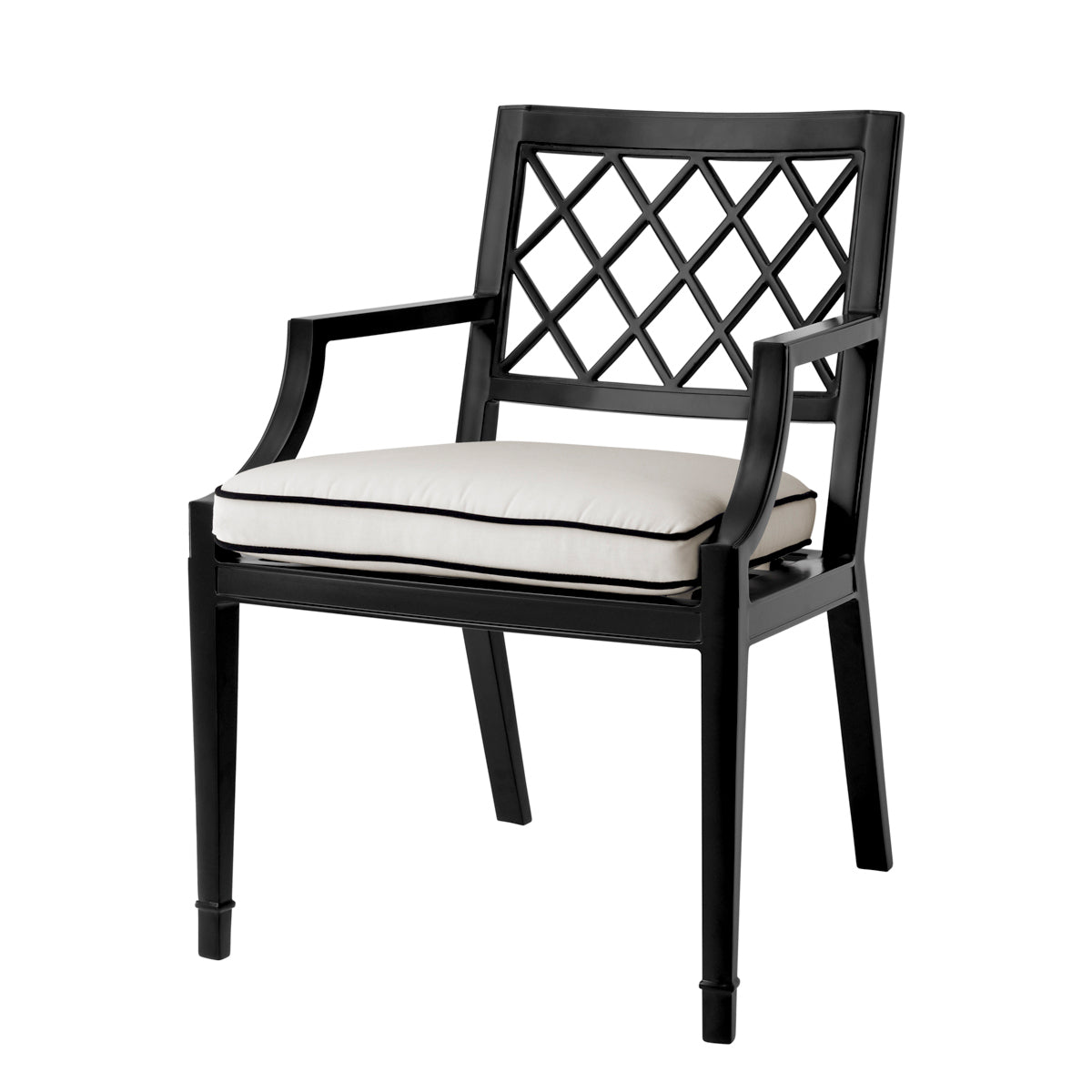 Black Outdoor Dining Armchair Paladium
