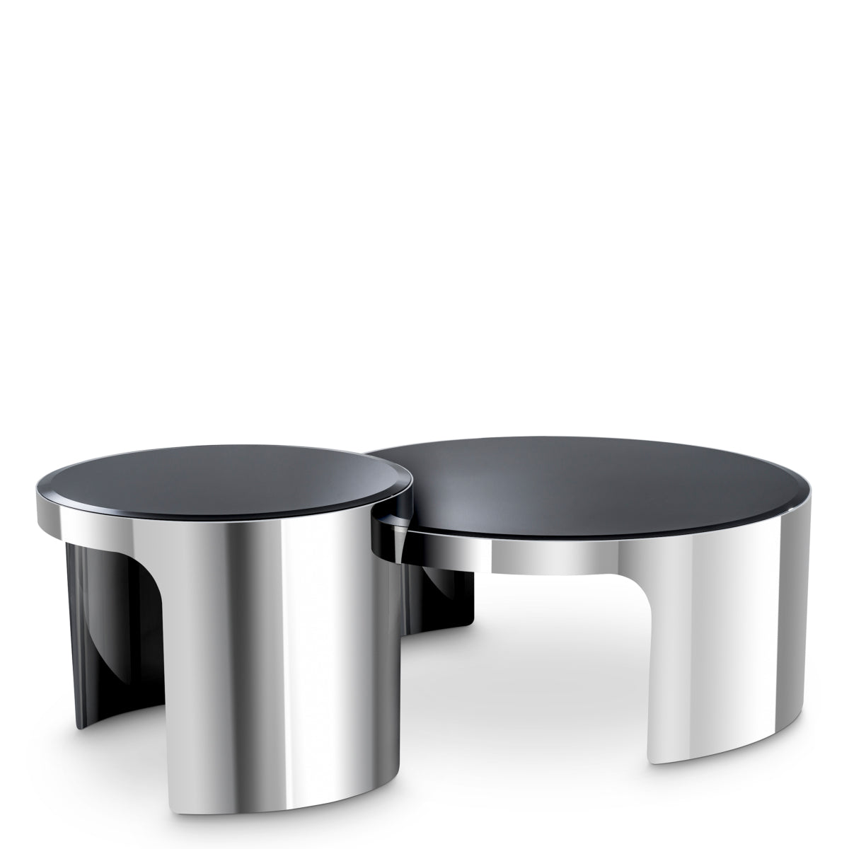 Black Beveled Glass Coffee Table (2) Piemonte | Eichholtzmh.com