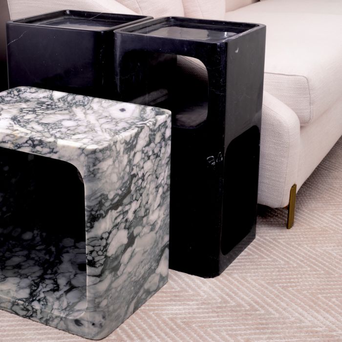 Side Table Adler black marble