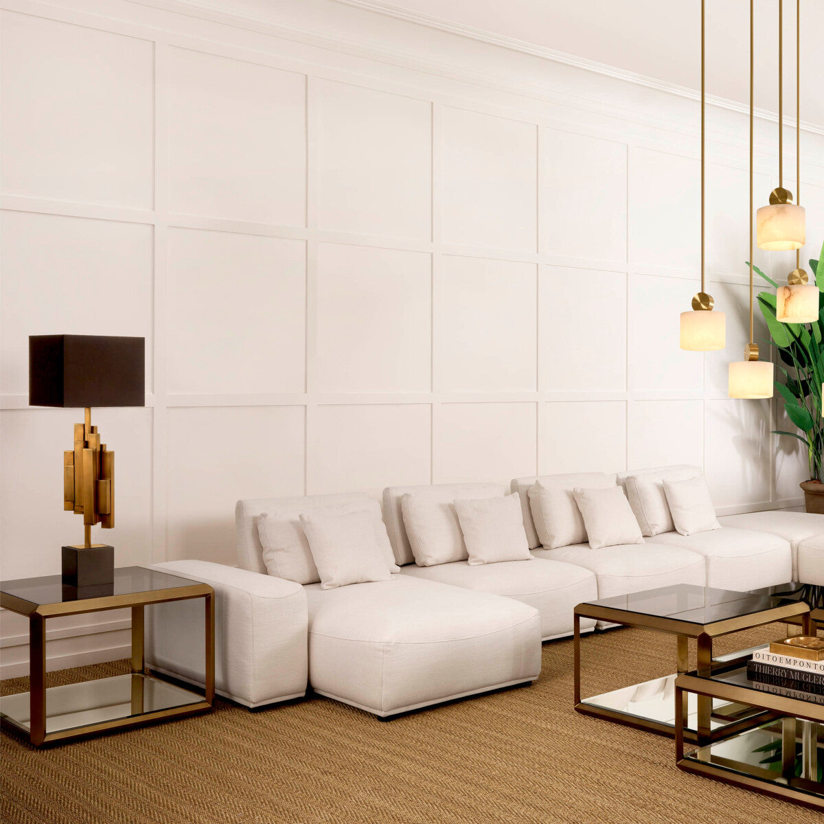 Brass Glass Box Side Table Callum | Eichholtzmh.com