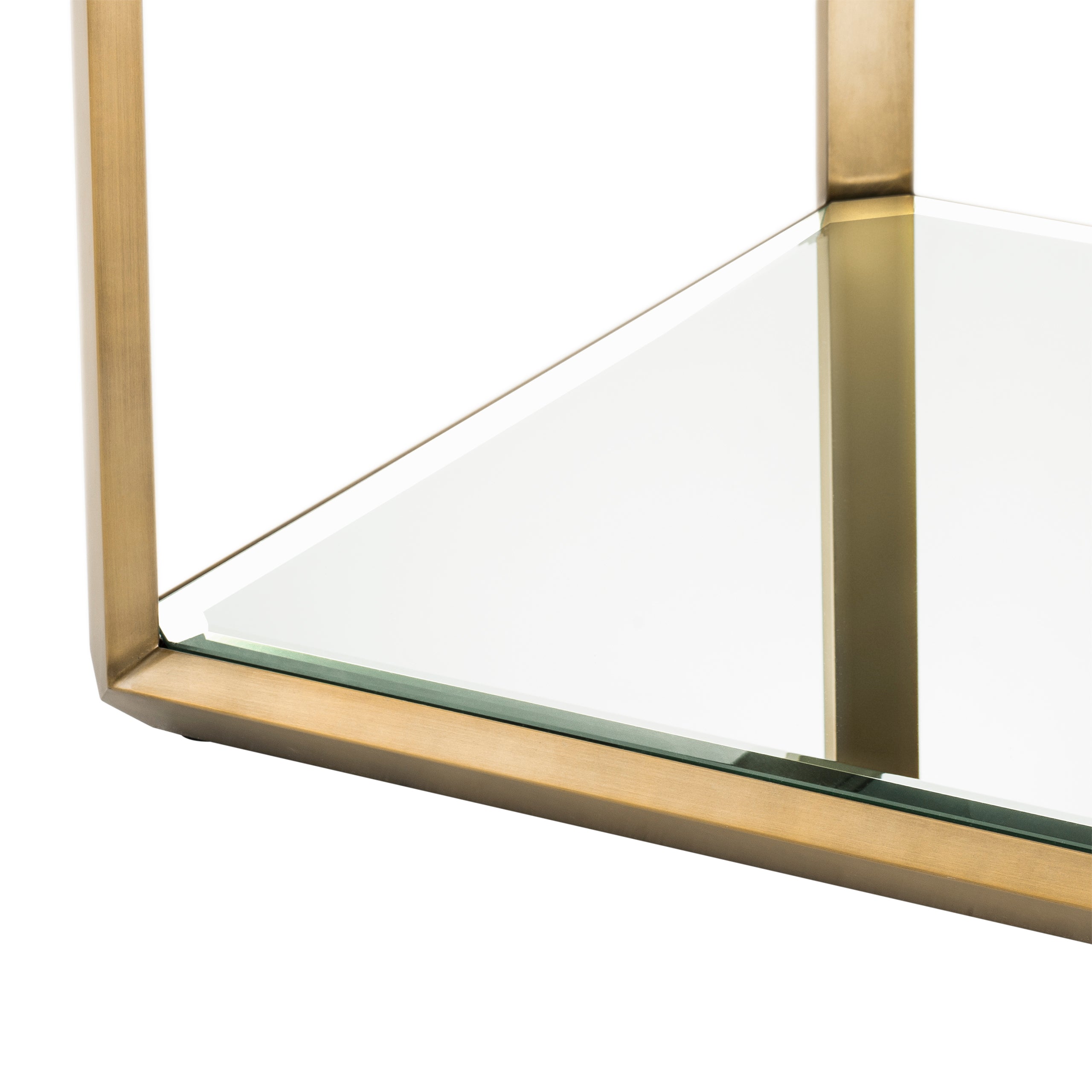 Brass Glass Box Side Table Callum | Eichholtzmh.com