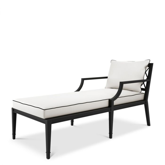 Outdoor Daybed Bella Vista black sunbrella canvas