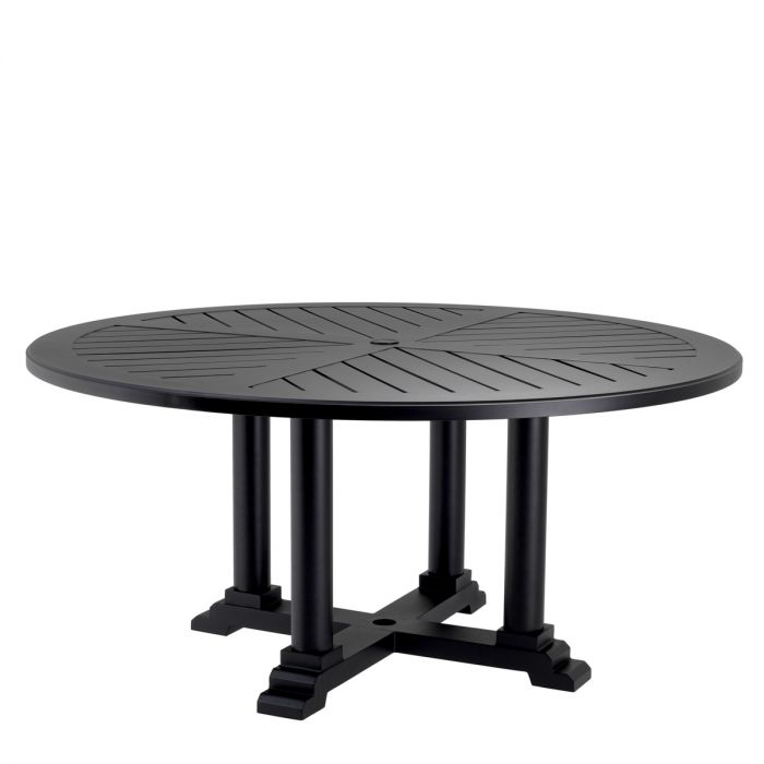 Outdoor Dining Table Bell Rive round L black