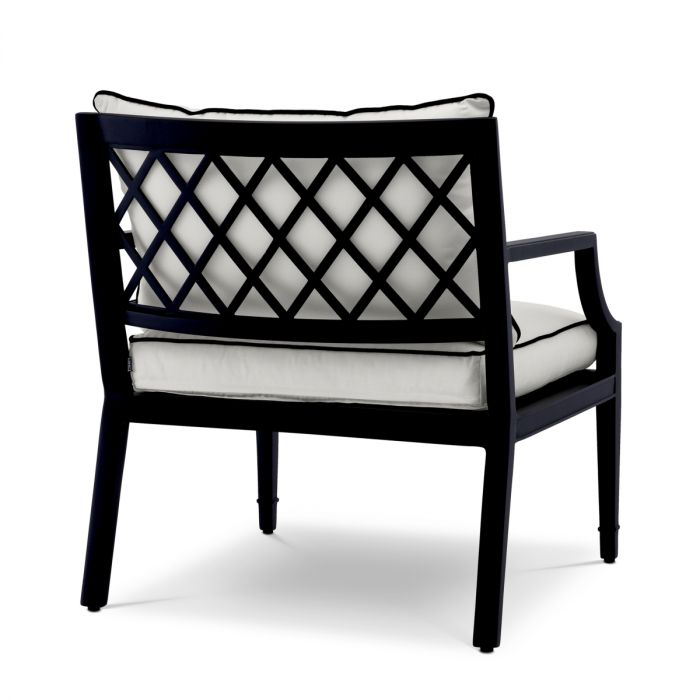 Outdoor Chair Bella Vista black sunbrella canvas