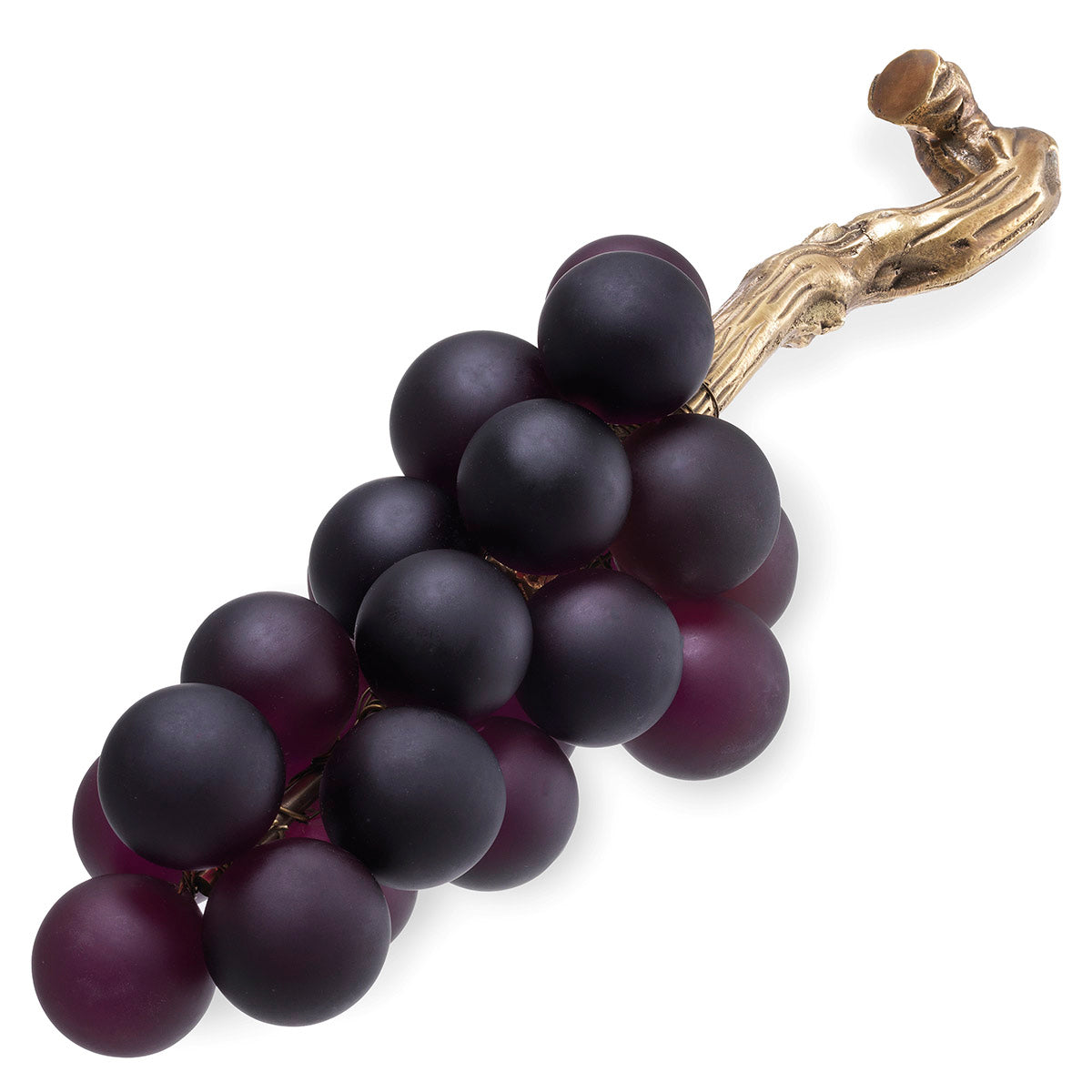 Purple Glass Decor Grapes