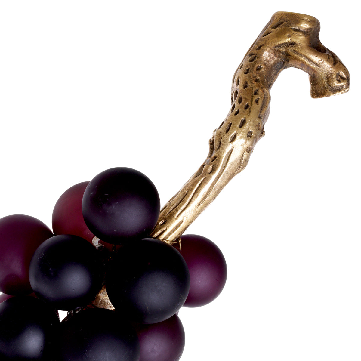 Purple Glass Decor Grapes