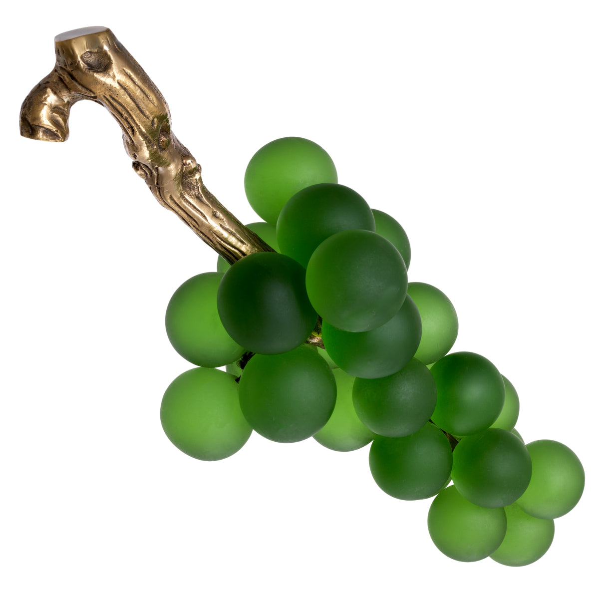Green Glass Decor Grapes