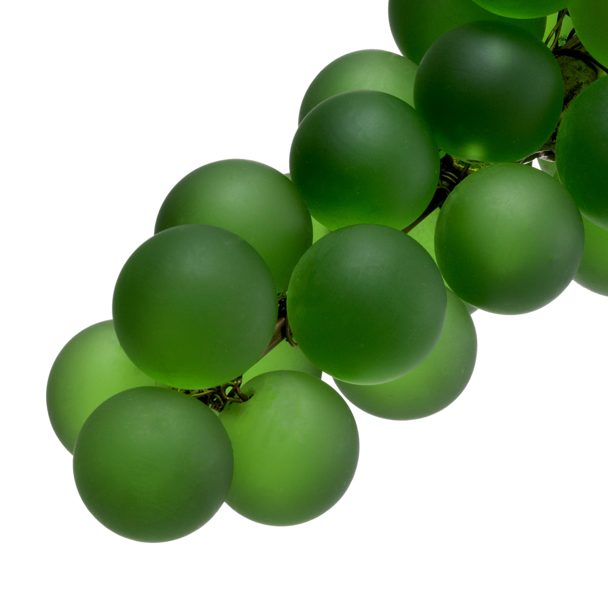 Green Glass Decor Grapes