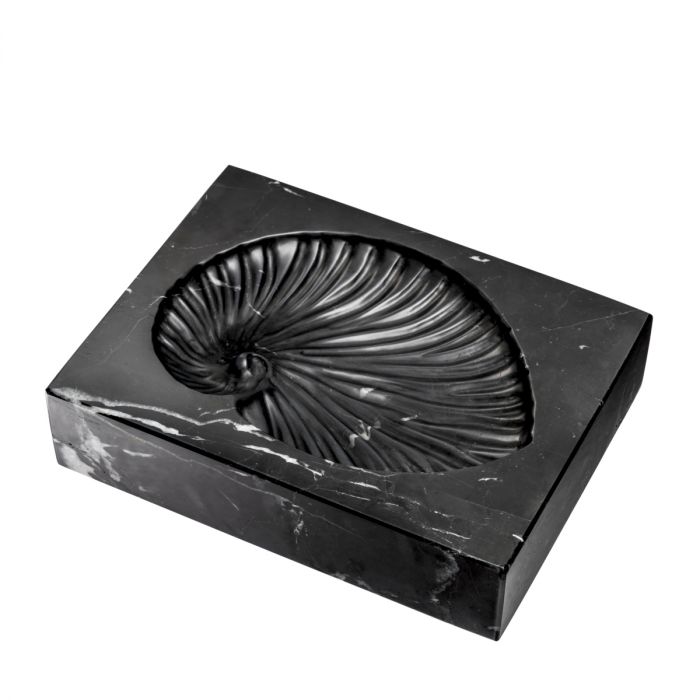 Object Conchiglia black marble