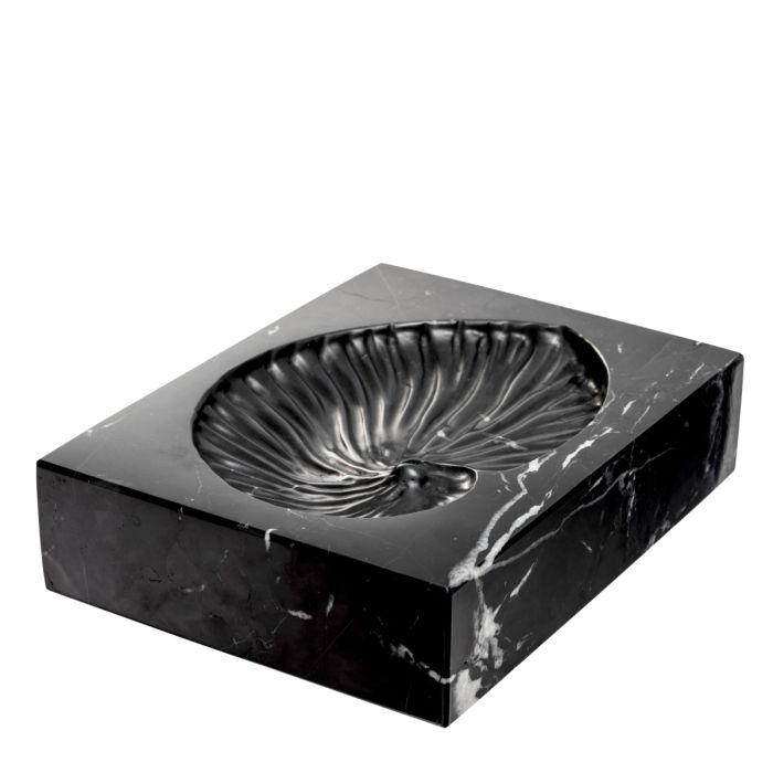 Object Conchiglia black marble