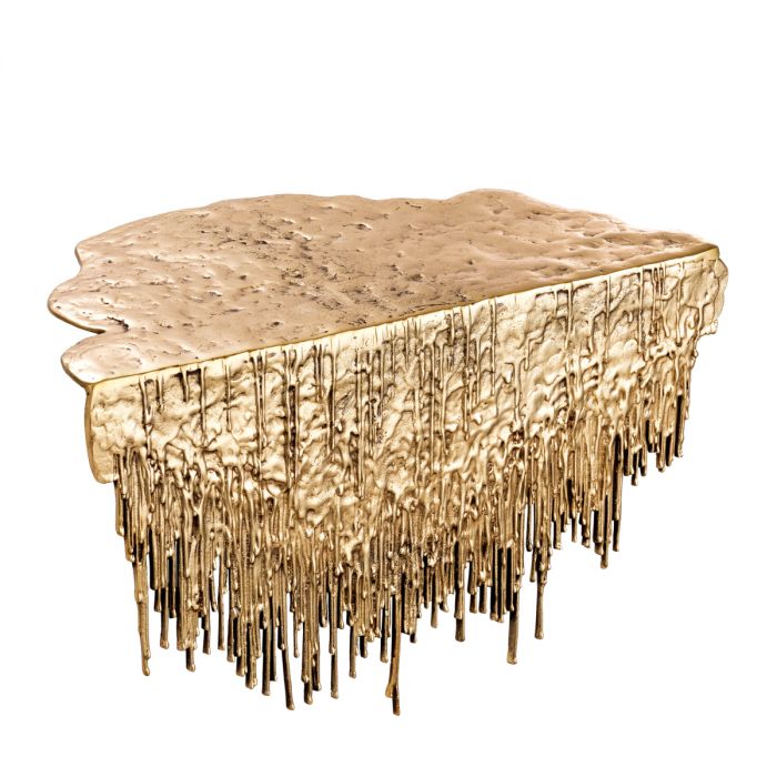 Table Object Grove polished brass