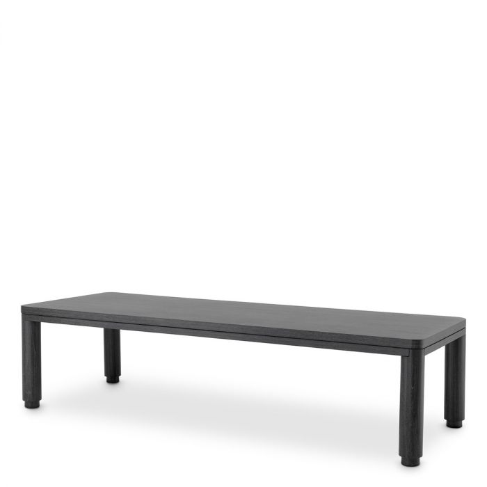 Dining Table Atelier L charcoal grey oak veneer