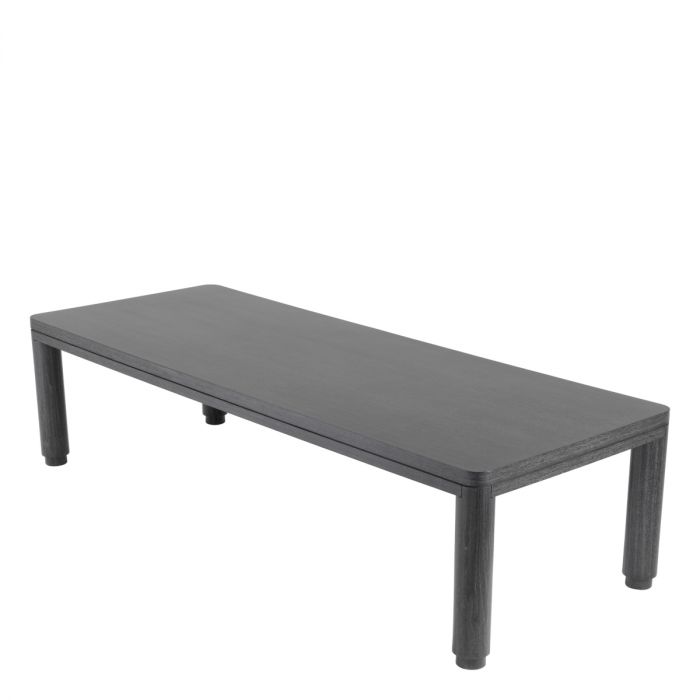 Dining Table Atelier L charcoal grey oak veneer