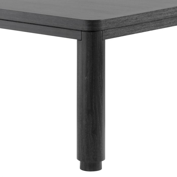 Dining Table Atelier L charcoal grey oak veneer