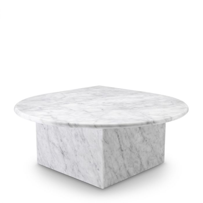 Coffee Table Naples white carrera marble set of 3