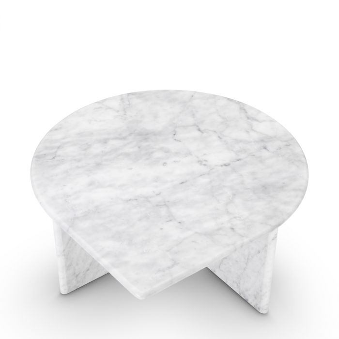 Coffee Table Naples white carrera marble set of 3
