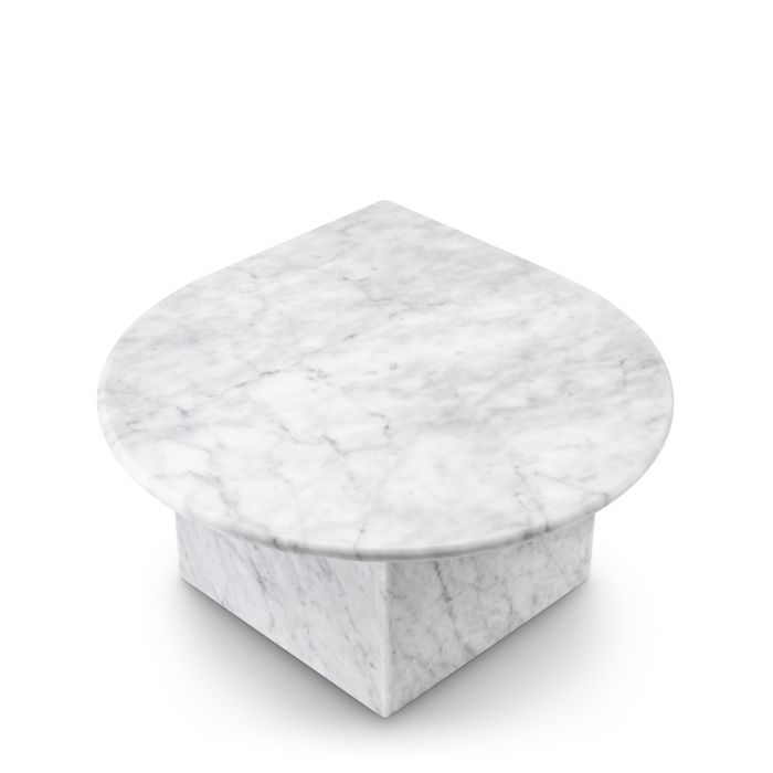 Coffee Table Naples white carrera marble set of 3
