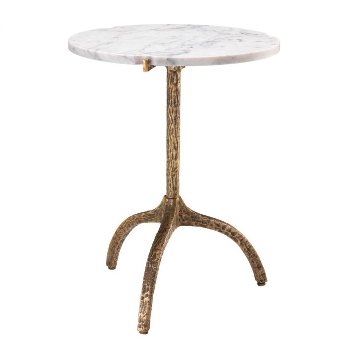 Side Table Cortina vintage brass finish