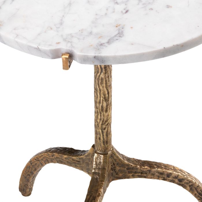 Side Table Cortina vintage brass finish