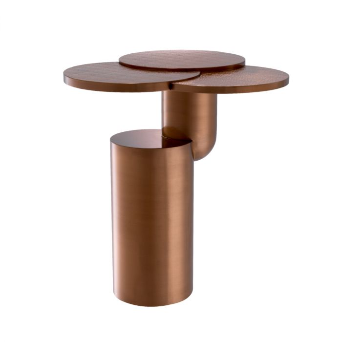 Side Table Armstrong brushed copper finish